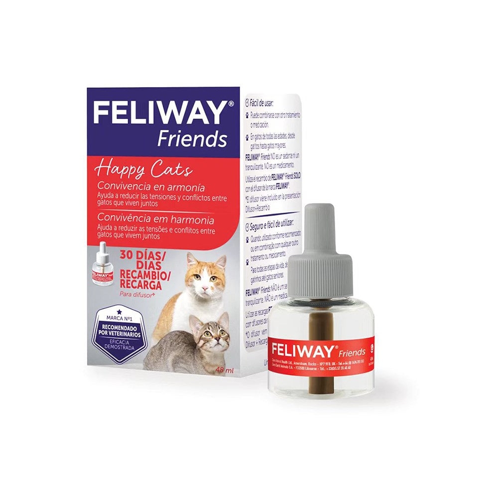 FELIWAY Friends Diffuser Refill 48ml Cat Stress Anxiety Petso Au