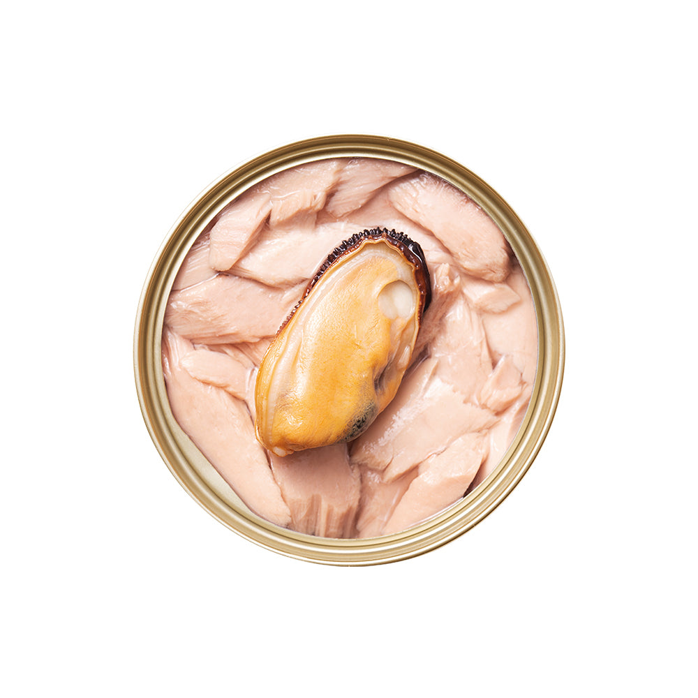 CAT FOREST Premium Tuna White Meat with Mussel in Gravy Canned Cat Food 85g