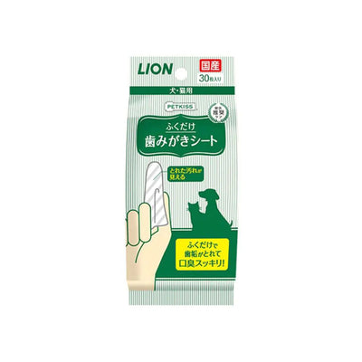 LION Pet Original Flavour Tooth Cleaning Wipes For Dog & Cat 30pcs