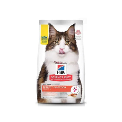 HILLS Science Diet Perfect Digestion Chicken & Barley And Whole Oats Adult Dry Cat Food 1.59kg/5.9kg