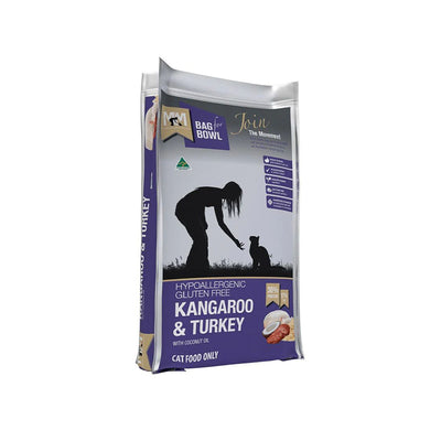 MEALS FOR MEOWS Kangaroo & Turkey Grain & Gluten Free Cat Food 2.5kg (purple bag)