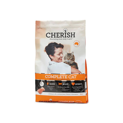 CHERISH Complete Cat Salmon and Chicken Dry Cat Food for Adults 8kg