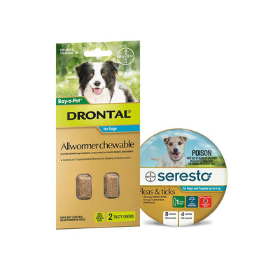DRONTAL Dog Deworming Chews for Dogs (10kg)