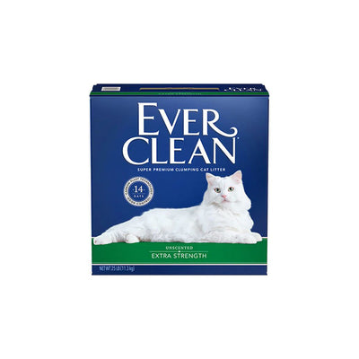 EVER CLEAN Extra Strength Clumping Unscented Cat Litter 12.5L