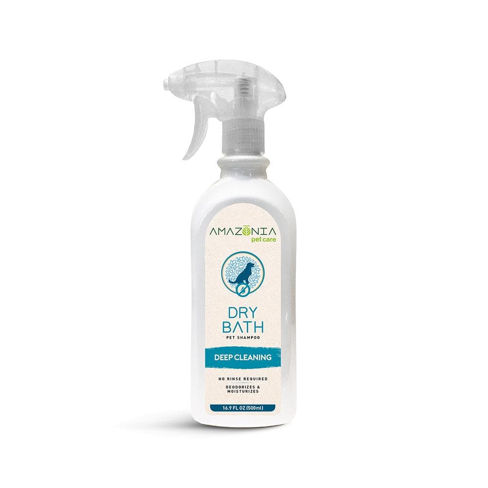 amazonia dry bath pet shampoo