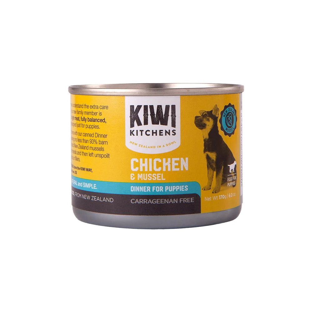KIWI KITCHENS Chicken & Mussel Dinner Canned Puppy Food 170g