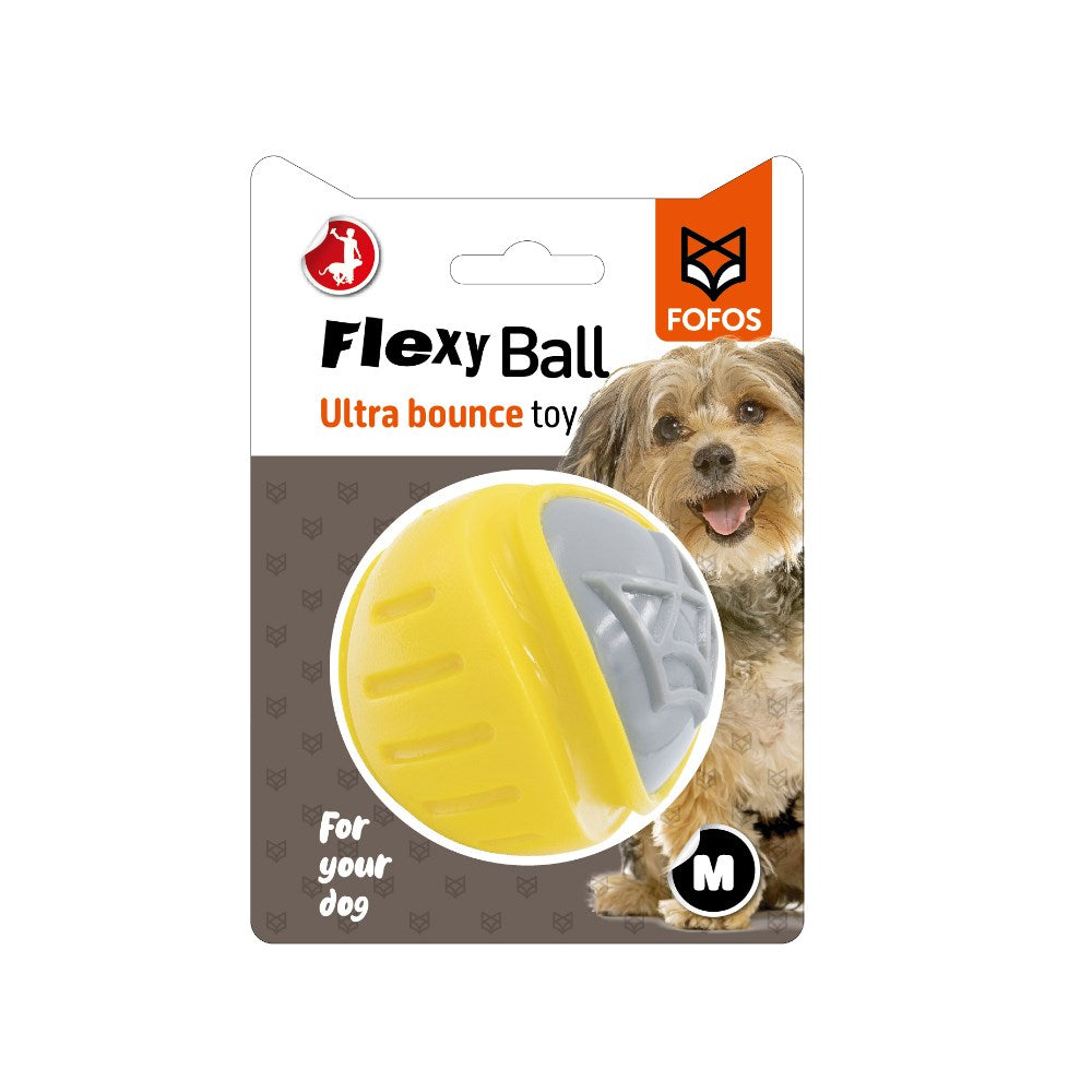 FOFOS Medium Ultra Bounce Flexy Ball Dog Fetch Toy