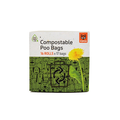 FOFOS Dog Poo Compostable Waste Bag 16 Rolls（272bags）