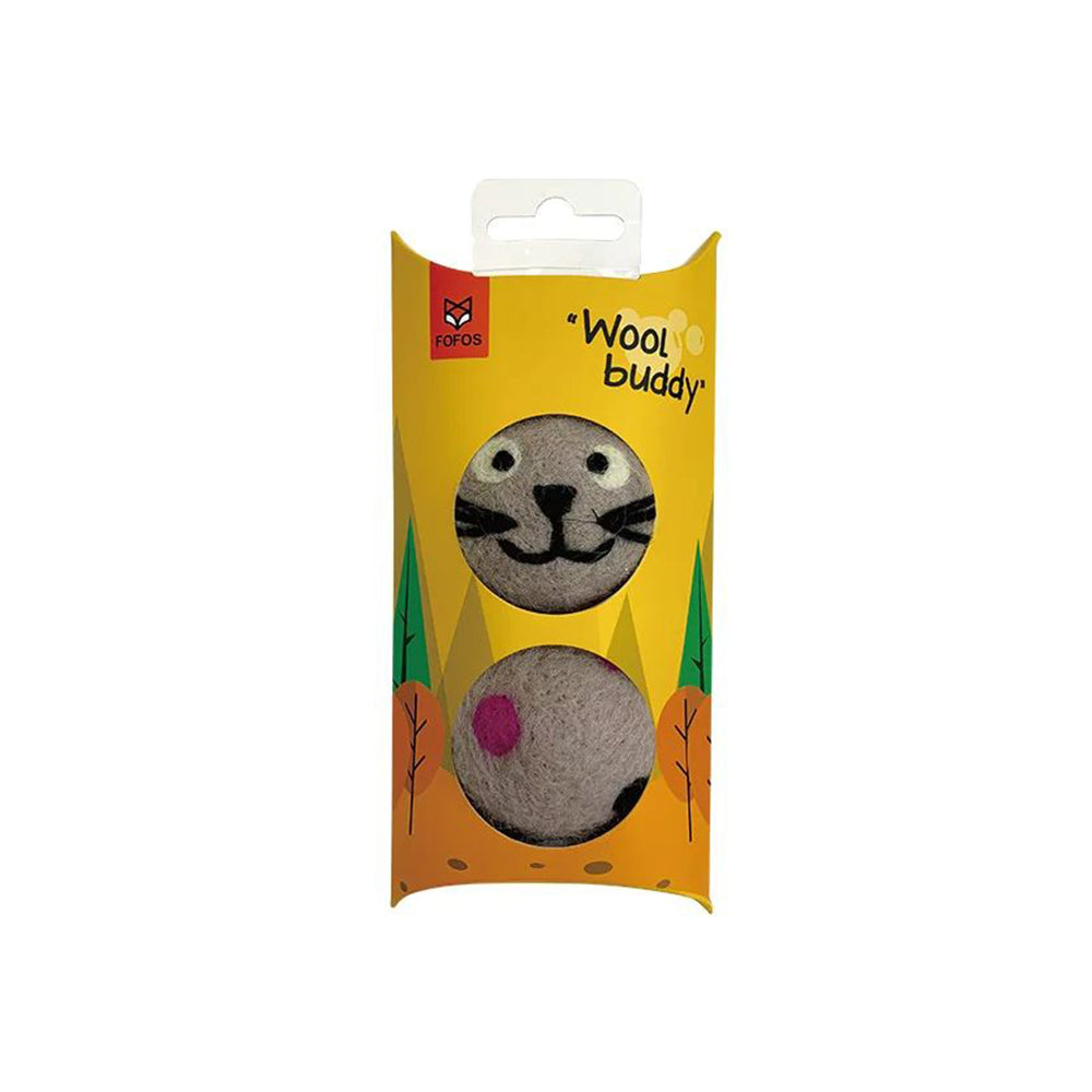 FOFOS Woolbuddy Catnip & Ball Cat Interactive Toy