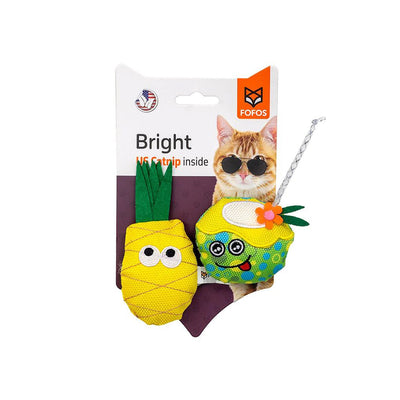 FOFOS Juice with Pineapple Summer Cat Catnip Toy