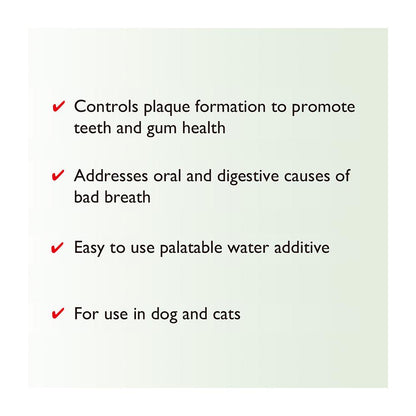 VIRBAC Aquadent Fresh Dental Health Water Additive For Dogs & Cats