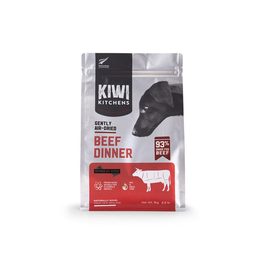 KIWI KITCHENS Beef Dinner Air Dried Dog Food 1kg