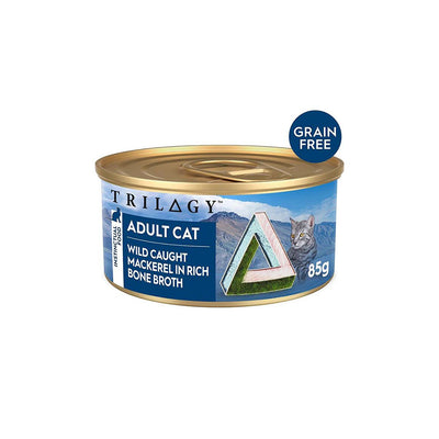 TRILOGY Wild Caught Mackerel in Bone Broth Adult Canned Cat Food