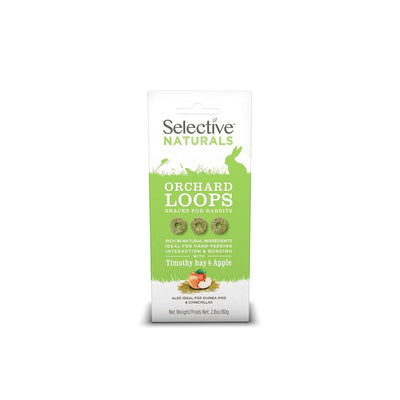 SCIENCE SELECTIVE Naturals Orchard Loops with Timothy Hay & Apple Small Animal Treat 80G