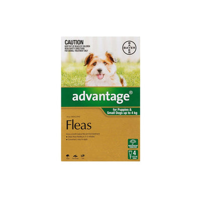 ADVANTAGE Flea Management for Puppies and Small Dogs (0-4kg) 4 Packs