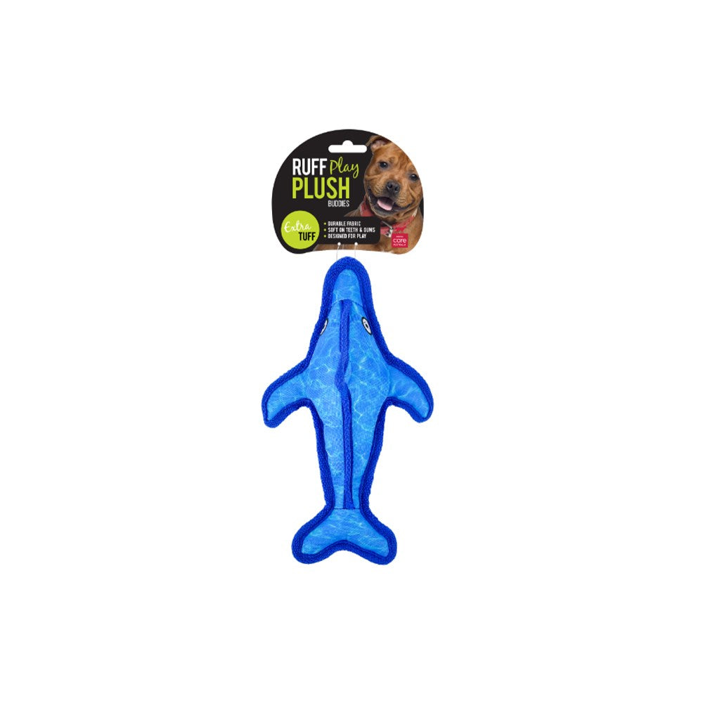 Play Ruff Dog RUFF PLAY Plush Blue Shark Dog Toy | Petso Au