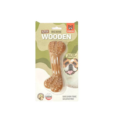 FOFOS Stix Wooden Brush Bone Upgrade Blister Packaging Dog Toy