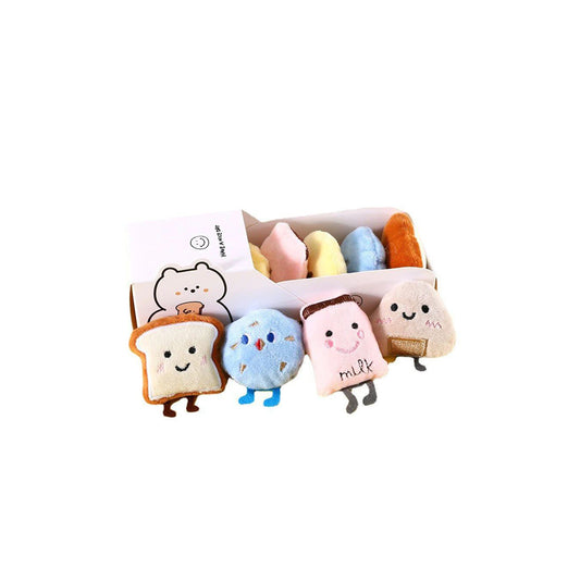 Cheese Riceball Plush with Built-in Catnip & Bell Toy