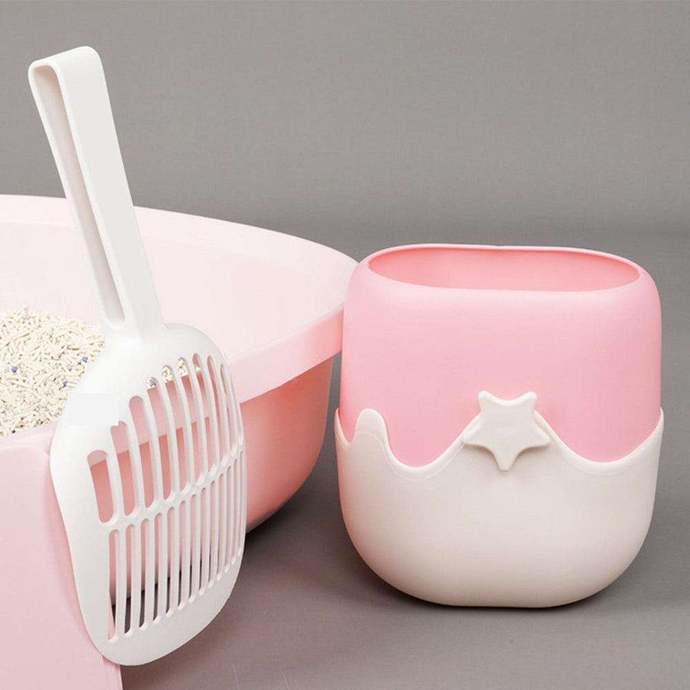 TINYPET Cat Litter Scoop with Holder Set Strawberry Choco