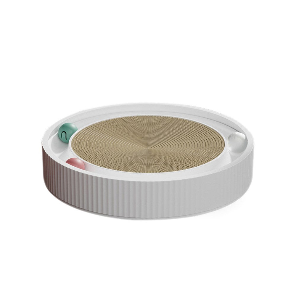 Pearly White Luxury Turntable Cat Scratching Board 40*40*7 -Large – Petso