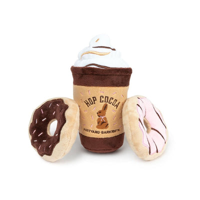 FUZZYARD Easter Hop Cocoa & Donuts Dog Toy 3pk