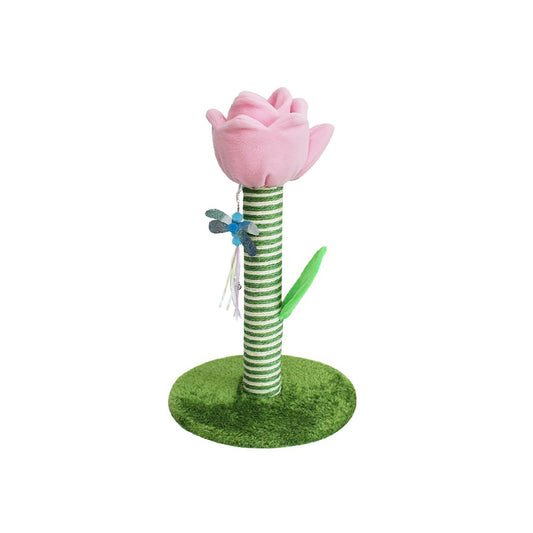 Pink Tulip Sisal Durable Cat Scratching Post