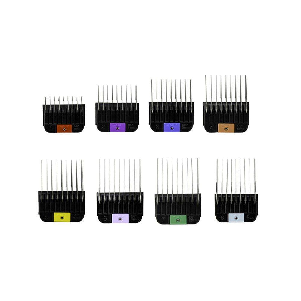 WAHL #1-8 Metal Guide Comb Set