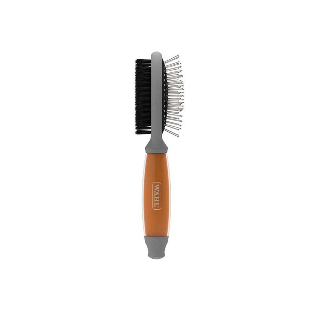 WAHL Orange/White Double Sided Pin Bristle Dog Brush Petso Au