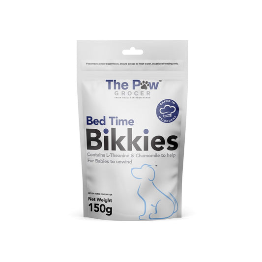 THE PAW GROCER Bed Time Bikkies Dog Treats 150g