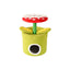 Bucket Cat House With Red Flower Cat Tree