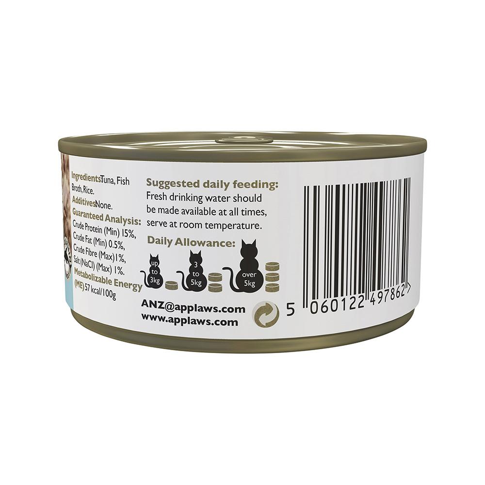 APPLAWS Tuna Fillet Adult Canned Wet Cat Food 70g
