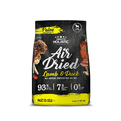 ABSOLUTE HOLISTIC Lamb & Duck Air Dried Dog Food 1kg
