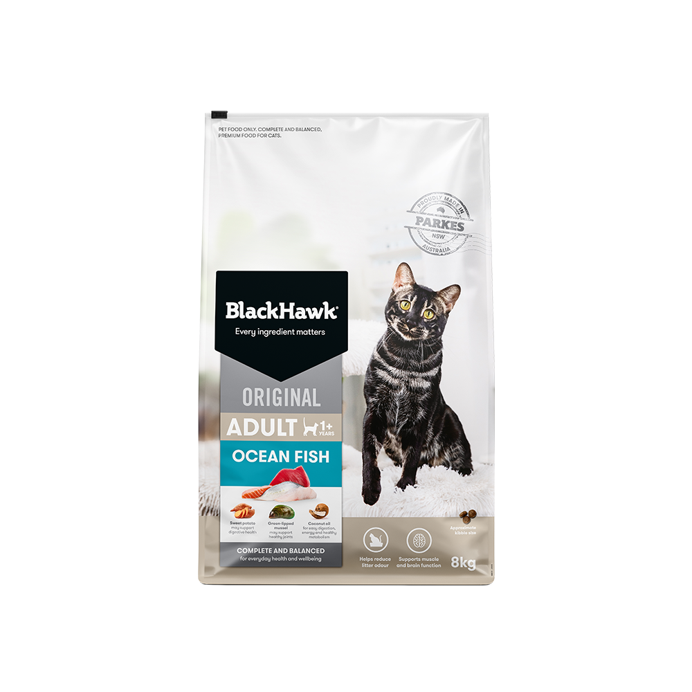 BLACK HAWK Original Ocean Fish Adult Cat Food