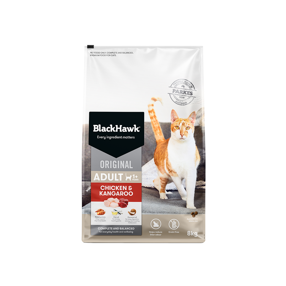 BLACK HAWK Original Chicken & Kangaroo Adult Cat Food