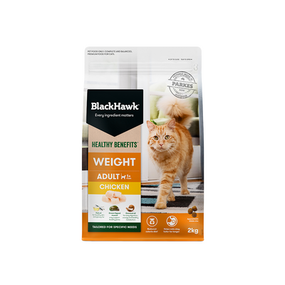 BLACK HAWK Healthy Benefits Chicken Weight Adult Cat Food