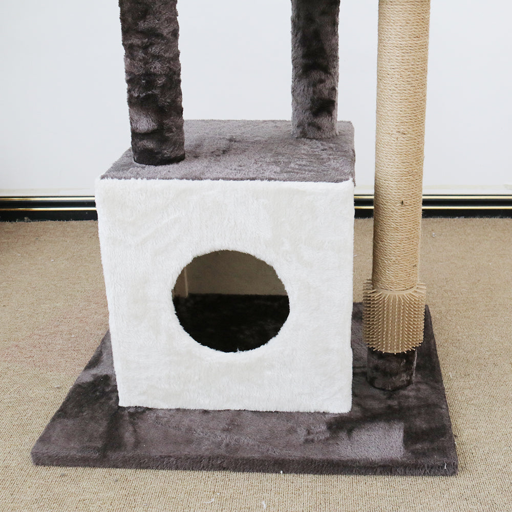 CATIO Dual Deluxe Multi-Function Three-Level Scratching Cat Tree