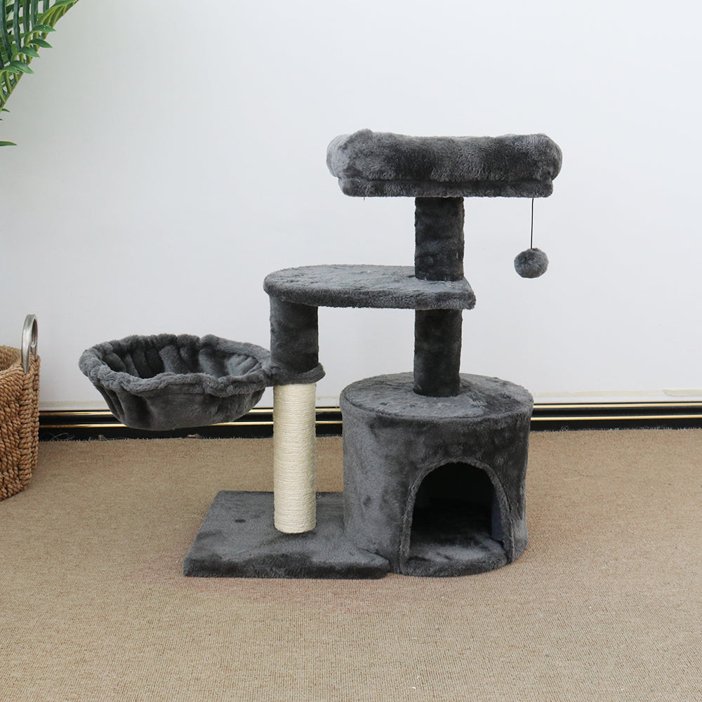 CATIO Cubby Chipboard Flannel Cat Scratching Tower