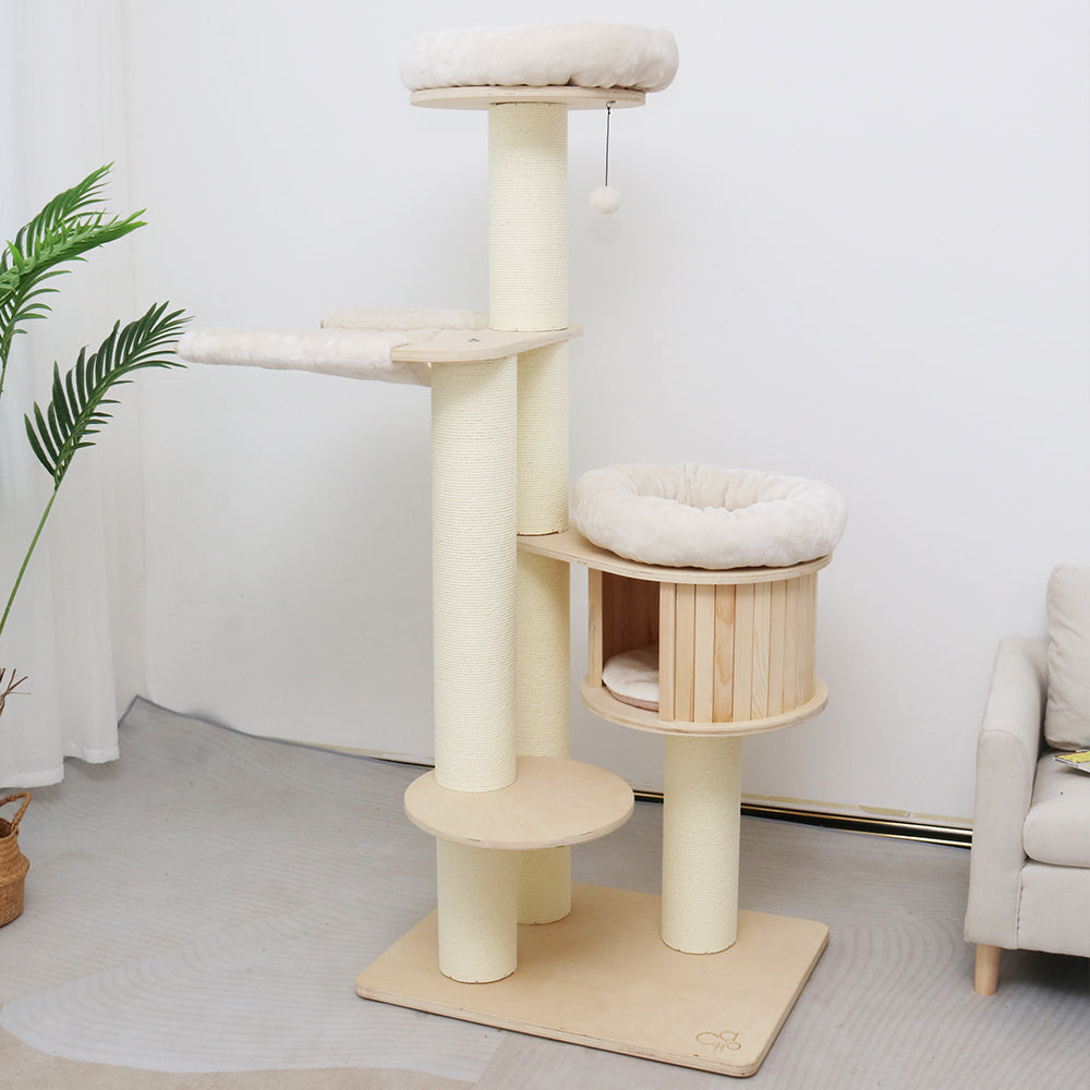 CATIO Solid Wood Cat Scratching Post C2501