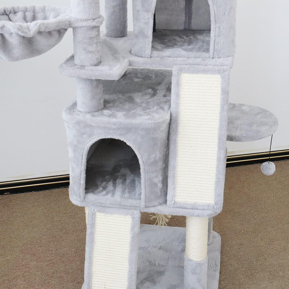 CATIO Multi-level Tall Cat Tree and House Condo with Scratching Pads