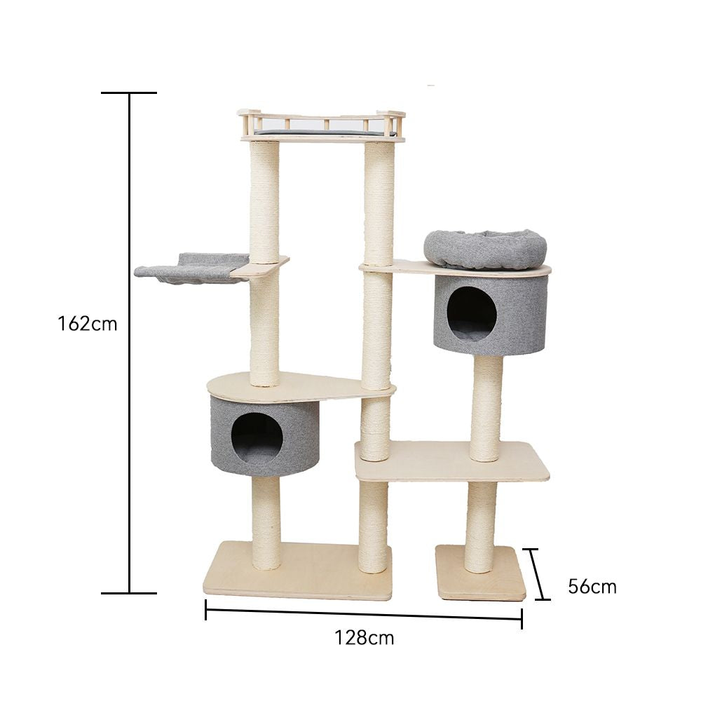 CATIO Duo Cat Climbing Tower and House Condo