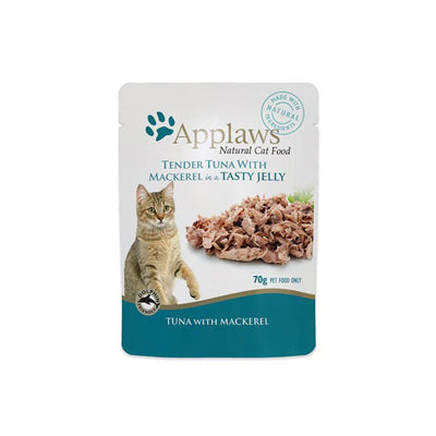 APPLAWS Tuna with Mackerel Jelly Wet Cat Food for Adult Cat 70g