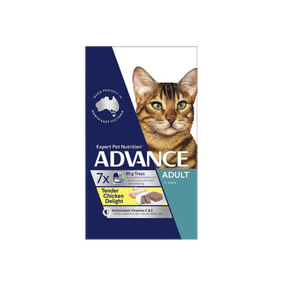 ADVANCE Tender Chicken Delight Cat Food for Adult Cats 7x85g