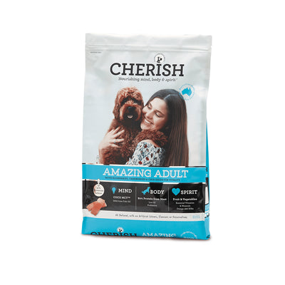 CHERISH Amazing Adult Salmon and Chicken Dry Dog Food 8kg