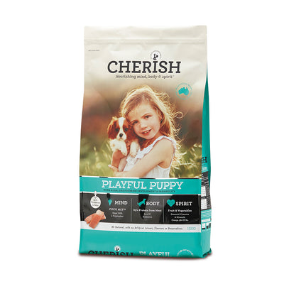 CHERISH Playful Puppy Salmon and Chicken Dry Dog Food 15kg