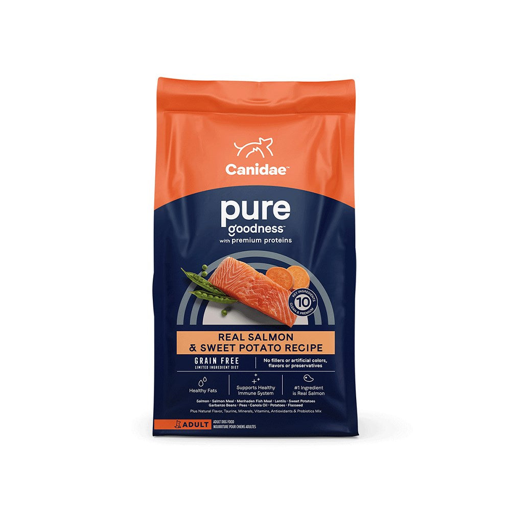 CANIDAE Pure Salmon & Sweet Potato Grain Free Dog Food 10.8kg