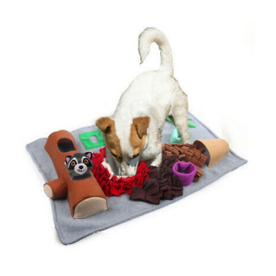 AFP DIG IT Play & Treat Mat for Dog with Raccoon Toy