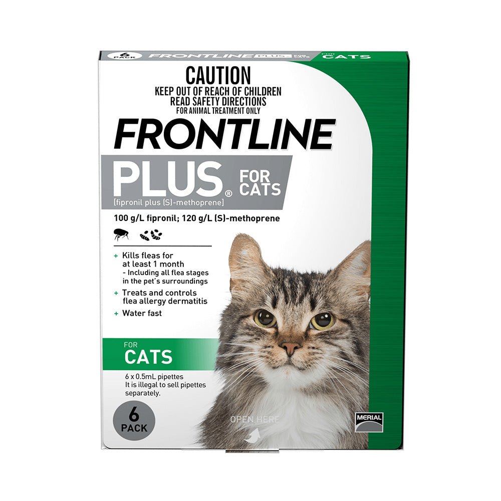 FRONTLINE Plus Cat Green FLea Topical Treatment (6 pack)