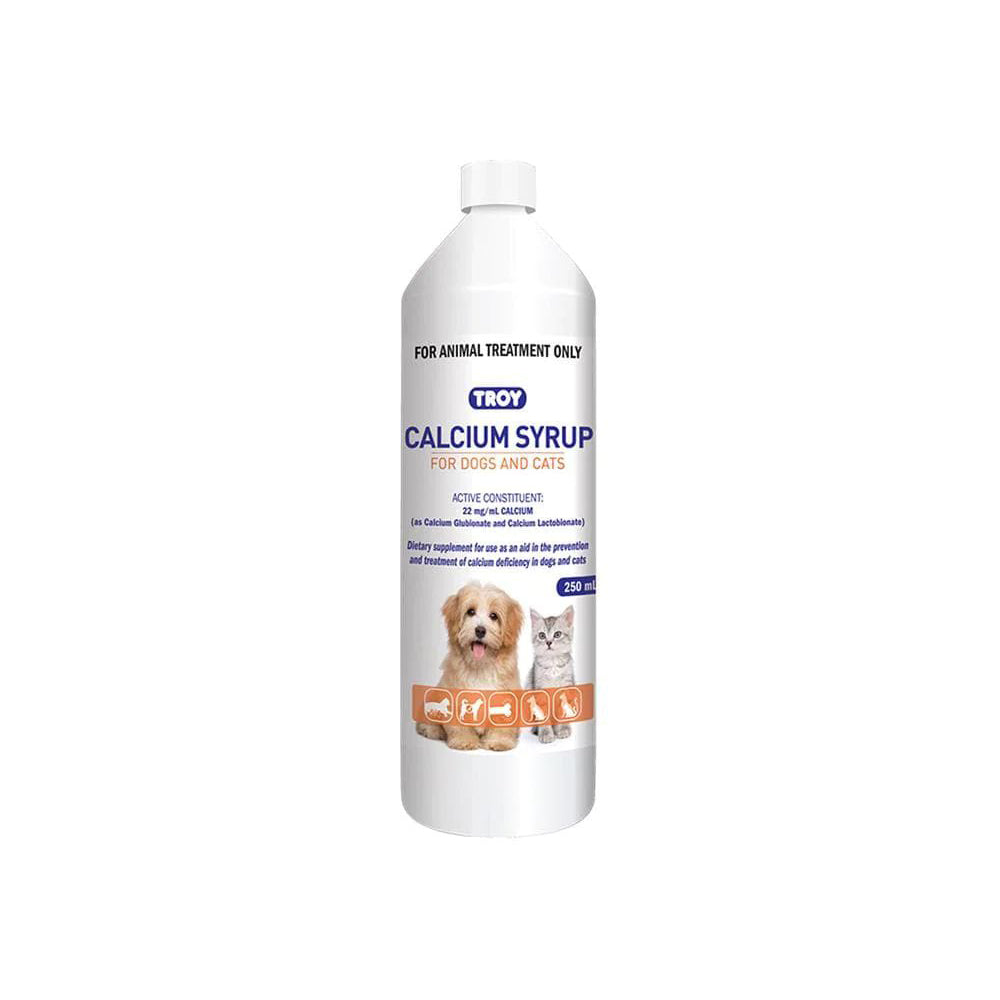 TROY Calcium Syrup for Cats and Dogs 250ml