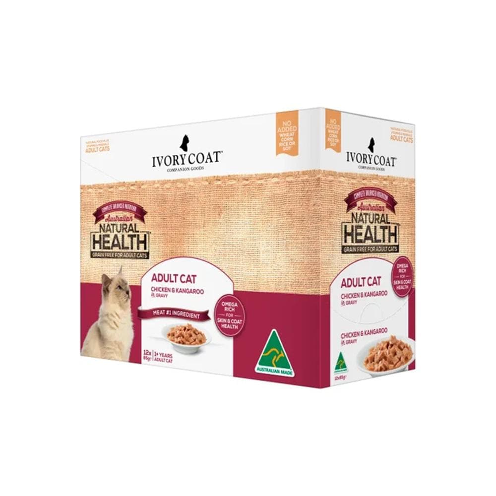 IVORY COAT Grain Free Chicken Kangaroo Gravy Adult Wet Cat Food