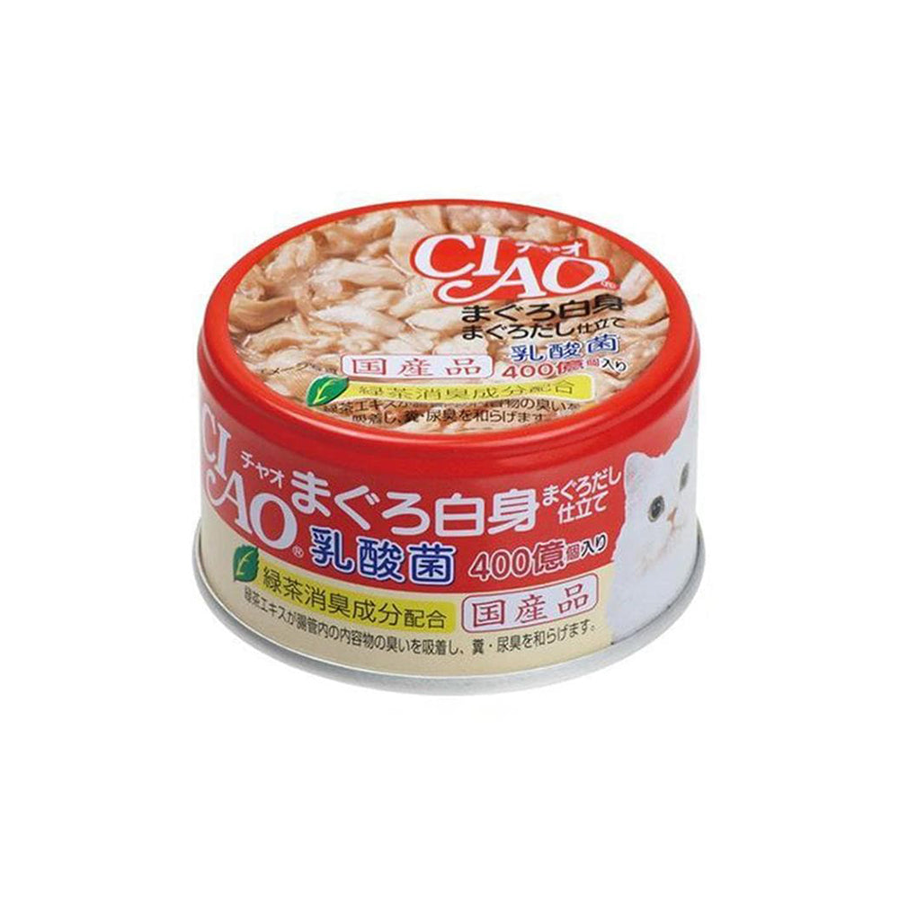 CIAO Lactobacillus White Meat Tuna Broth Wet Cat Food 85g (canned)